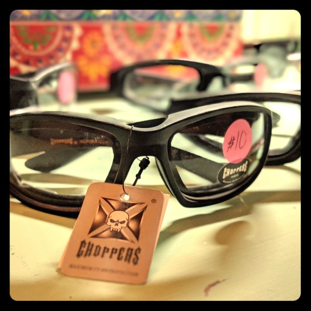 Brand New Choppers Clear Glasses